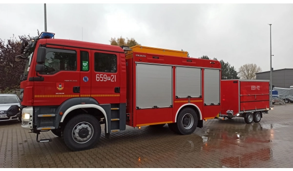 LT-190 przyczepa specjalistyczna pożarnicza 260x180x150cm, do straży pożarnej, OSP, ciężarowa, DMC 2700kg